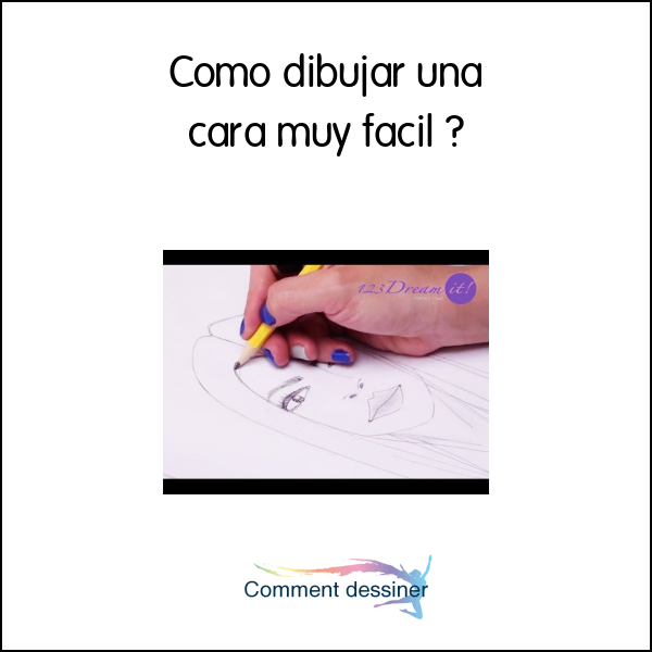 Como dibujar una cara muy facil